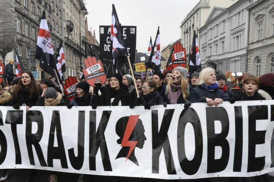 Protest gegen das Abtreibungsgesetz