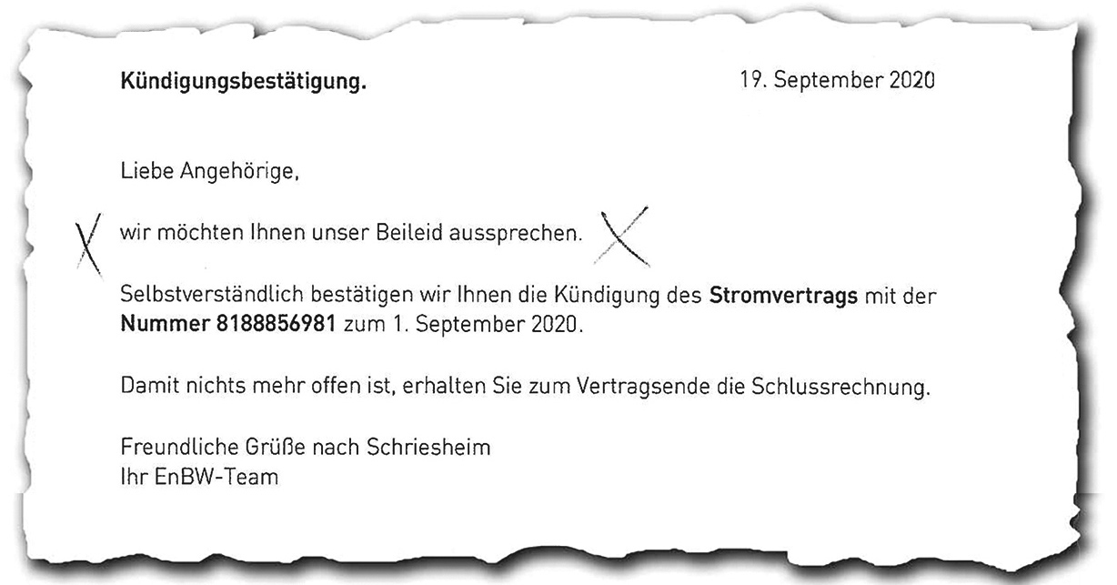 Schriesheim Wie Die Enbw Einen Mann Fur Tot Erklarte Nachrichten Aus Der Metropolregion Rhein Neckar Rnz