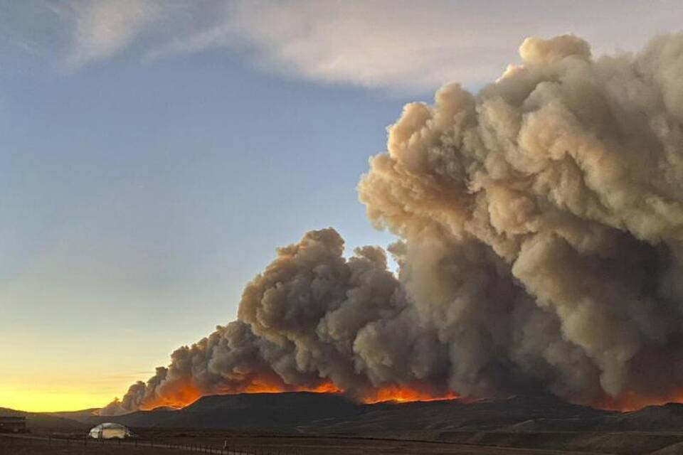 Waldbrand in den Rocky Mountains