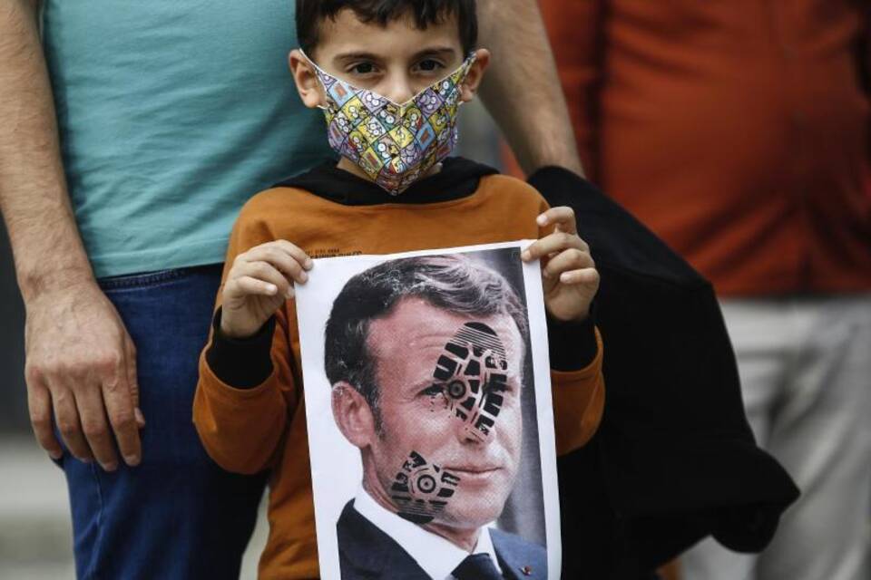 Protest gegen Macron