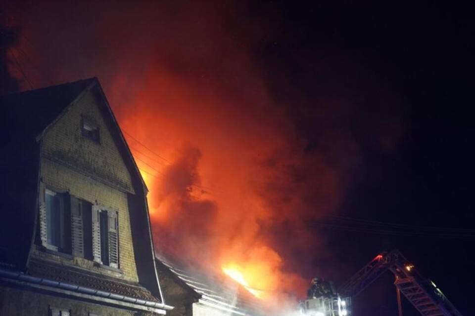Hausbrand in Nürtingen