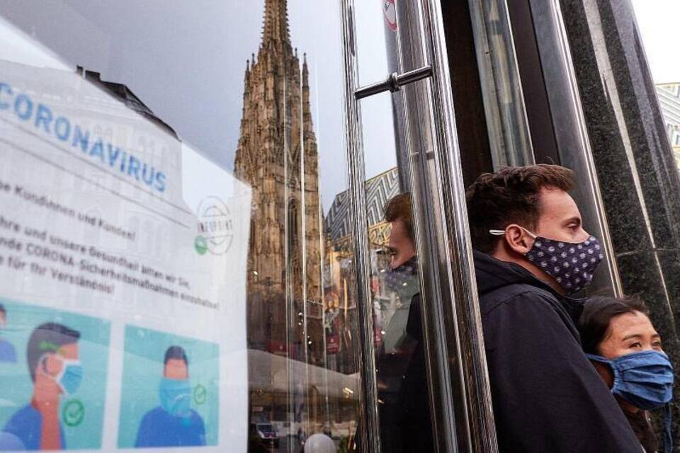 Mit Masken in Wien