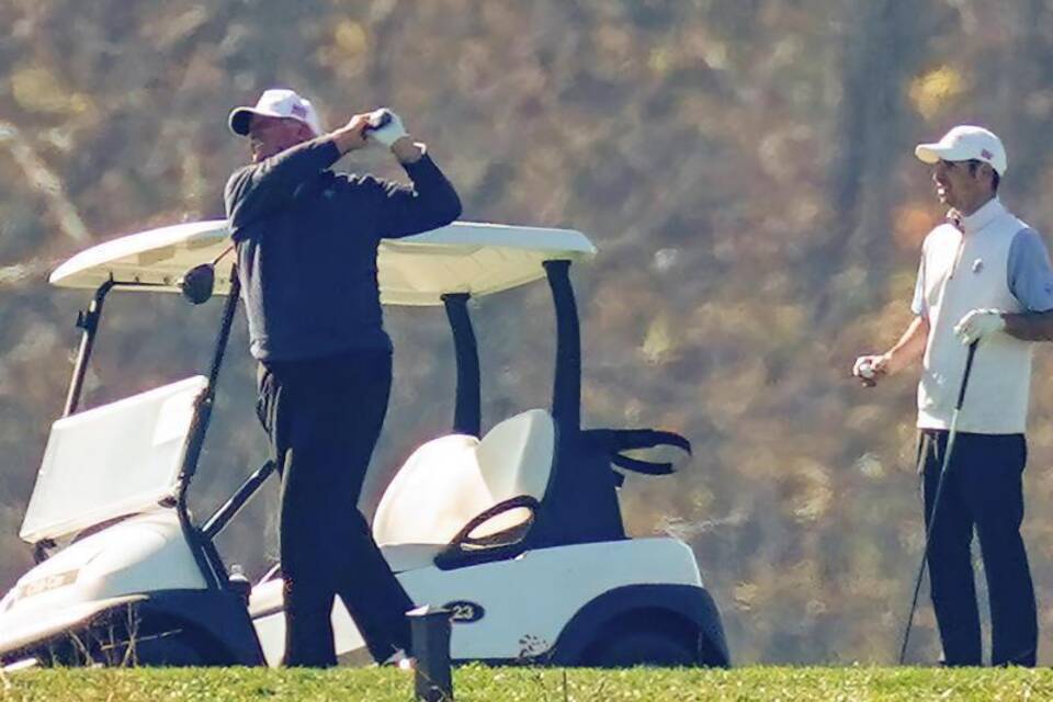 Trump beim Golfen