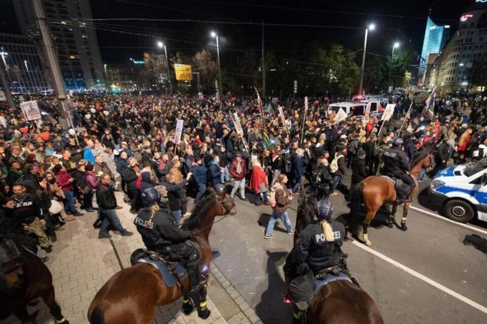 &#8222;Querdenken&#8220; - Demo &#8211; Leipzig