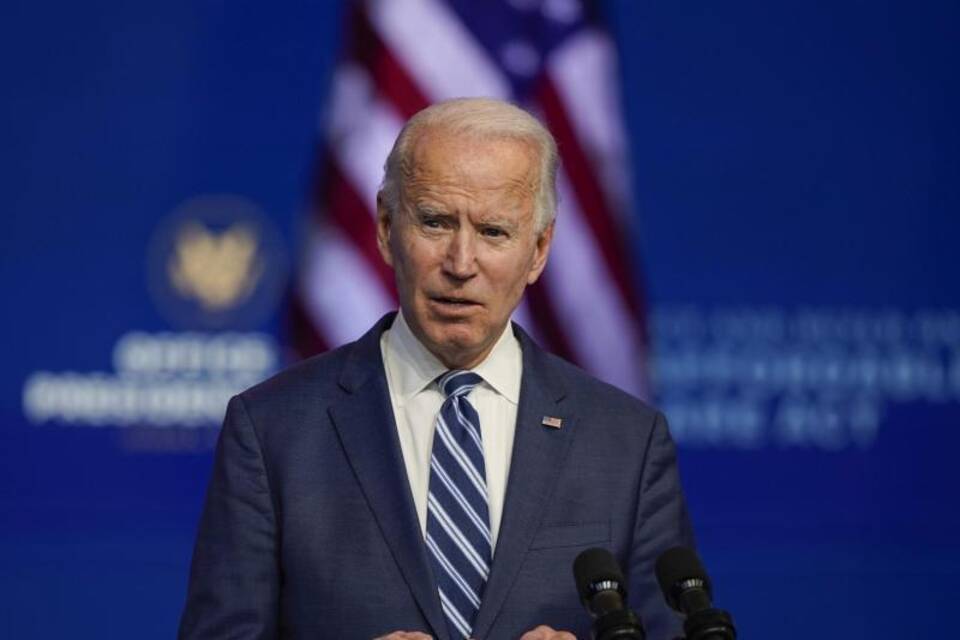 Der gewählte US-Präsident Biden Der gewählte US-Präsident Biden