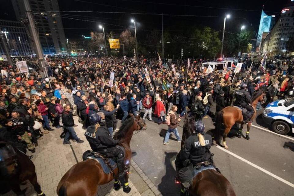 Demonstration in Leipzig