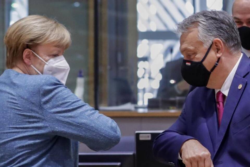 MErkel und Orban MErkel und Orban