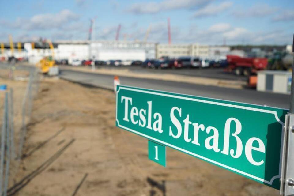 Tesla-Fabrik entsteht in Grünheide