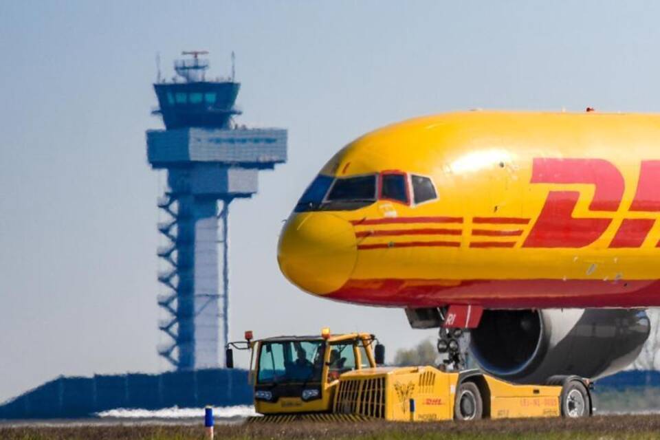 DHL-Frachtflugzeug