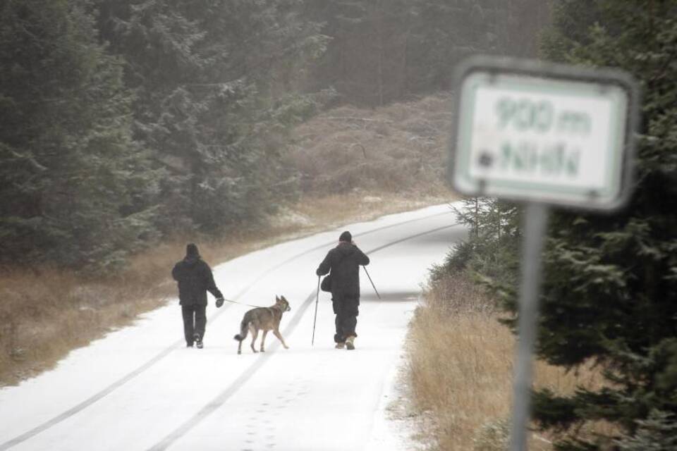 Schnee auf dem Brocken