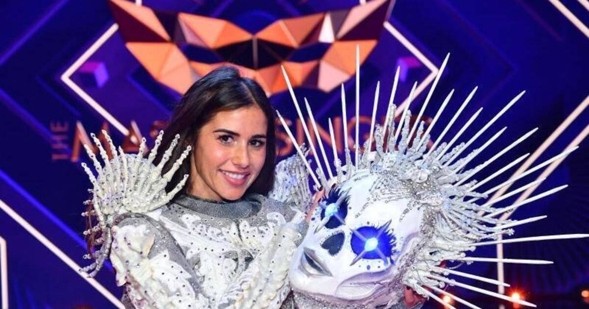 Skelett Mit Eis Augen Auf Kahlen Knochen Sarah Lombardi Gewinnt Masked Singer Leute Rnz
