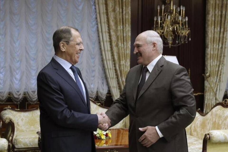 Lukaschenko und Lawrow