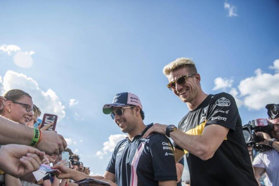 Sergio Perez und Nico Hülkenberg beim Formel 1 GP Ungarn