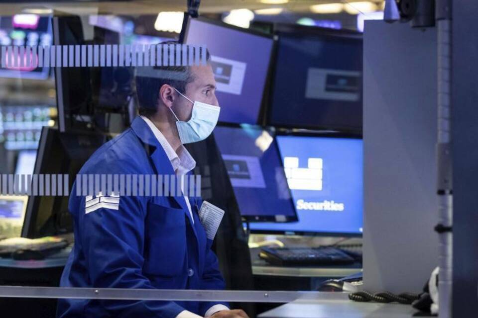 Ein Börsenmitarbeiter in New York