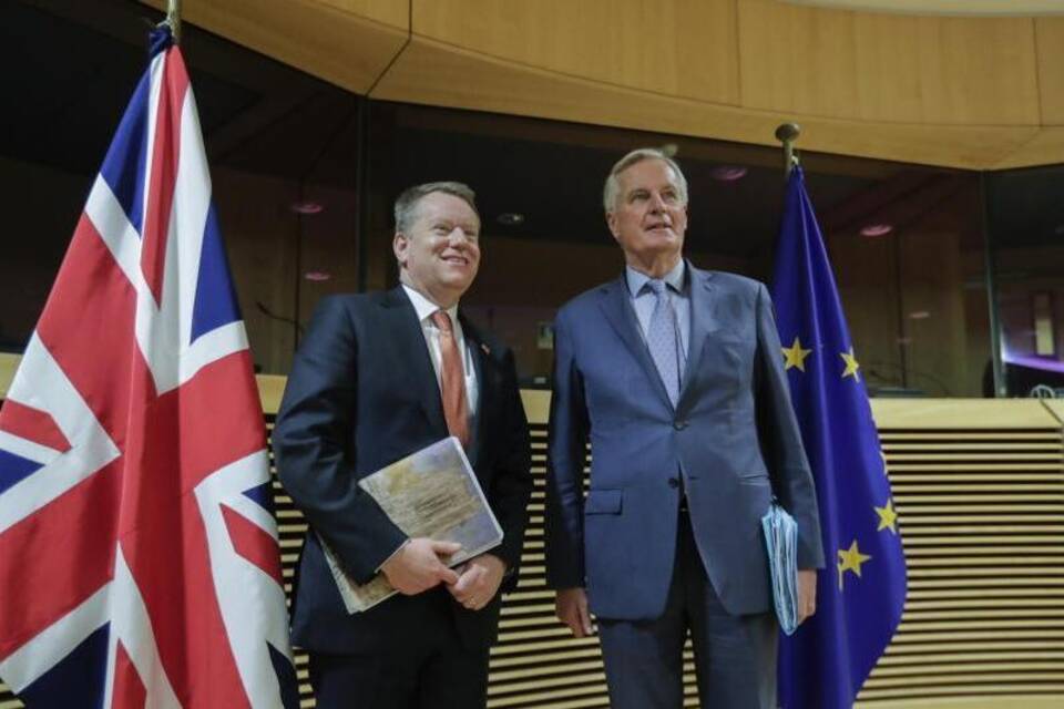 David Frost und Michel Barnier