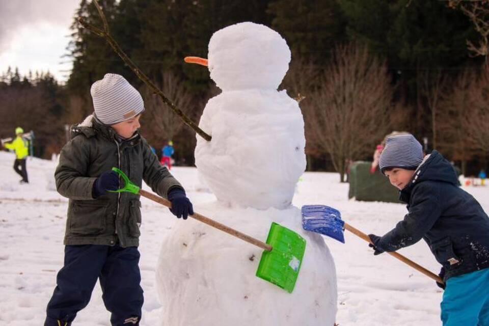 Schneemann auf dem Erbeskopf Schneemann auf dem Erbeskopf