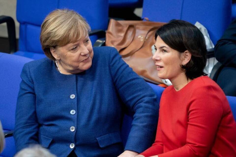 Merkel und Baerbock Merkel und Baerbock