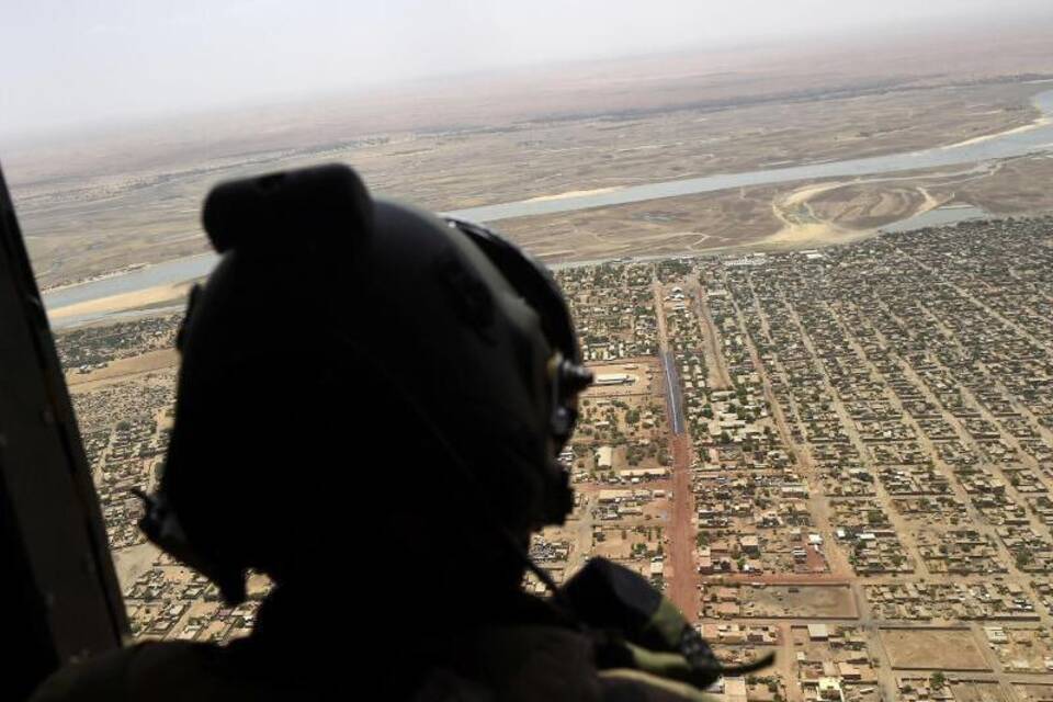 Ein französischer Soldat im Einsatz in Mali Ein französischer Soldat im Einsatz in Mali
