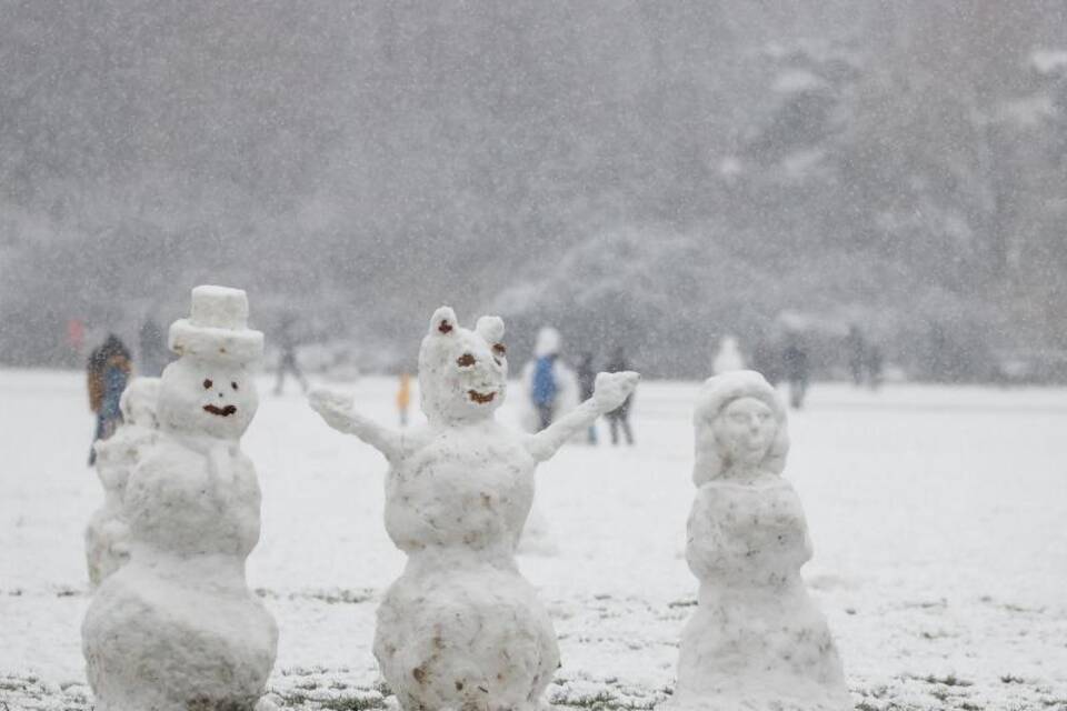 Schnee-Figuren in Leipzig Schnee-Figuren in Leipzig