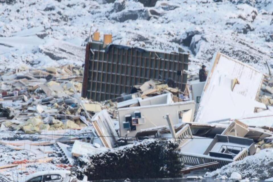 Nach dem Erdrutsch in Norwegen