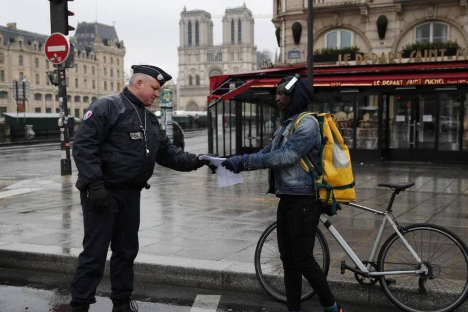 Bewegungseinschränkungen in Paris