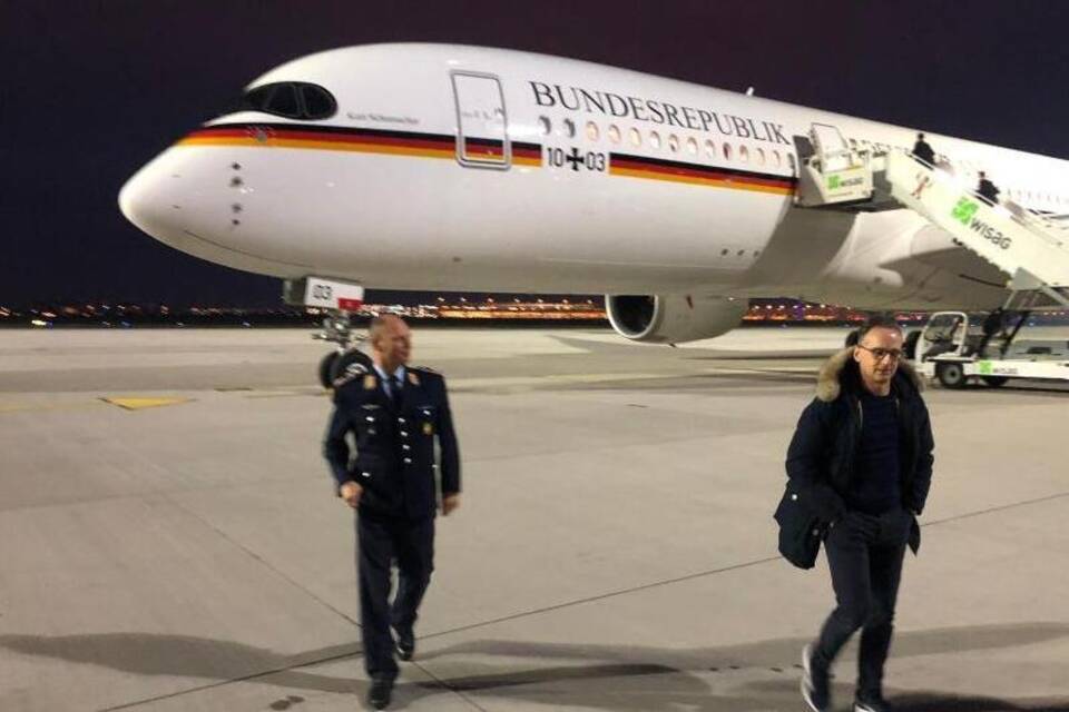 Maas mit neuem Regierungsflieger unterwegs Maas mit neuem Regierungsflieger unterwegs