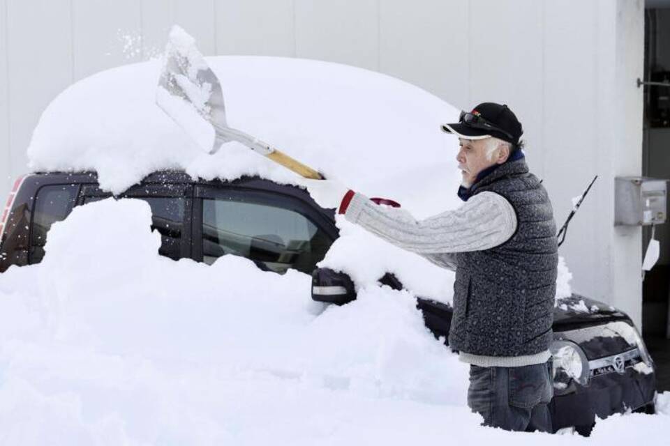 Schneefall in Japan