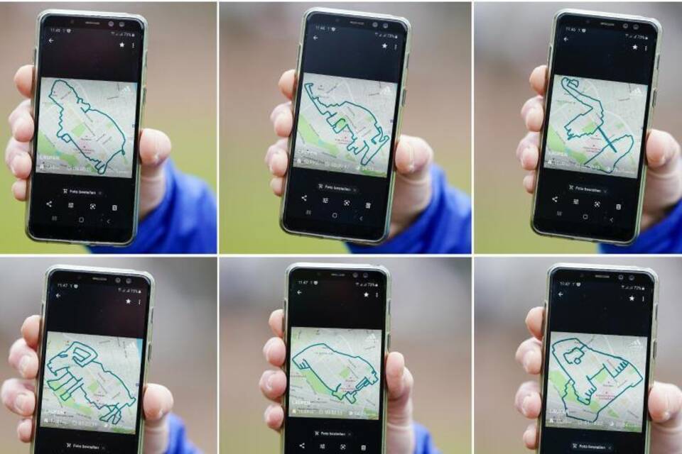 Laufstrecken auf App