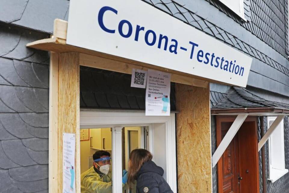 Corona-Teststation