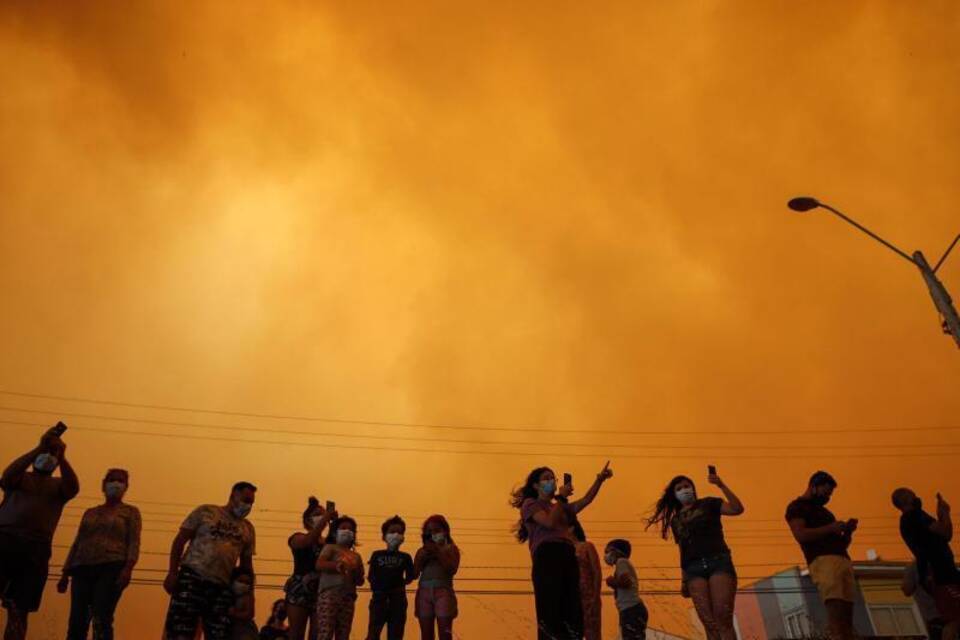 Waldbrand in Chile