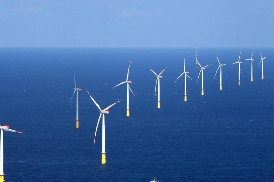 Windräder in der Nordsee