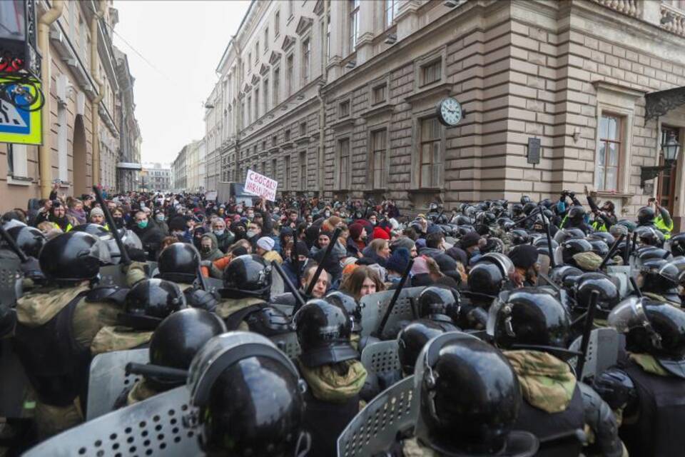 Nawalny-Proteste in Russland Nawalny-Proteste in Russland