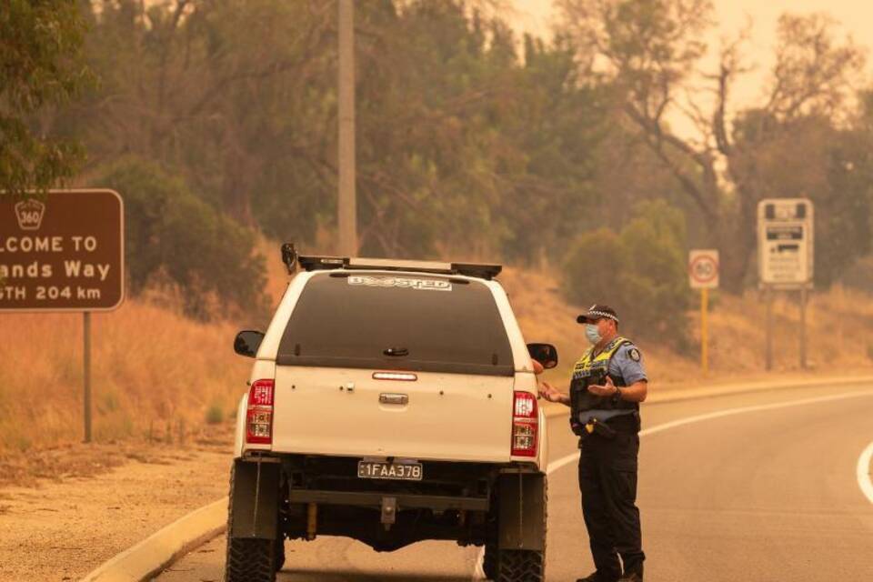 Buschfeuer in Westaustralien Buschfeuer in Westaustralien