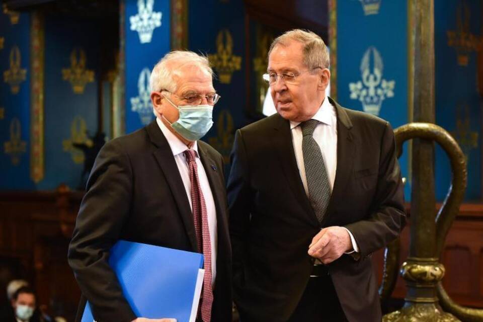 Borrell und Lawrow Borrell und Lawrow