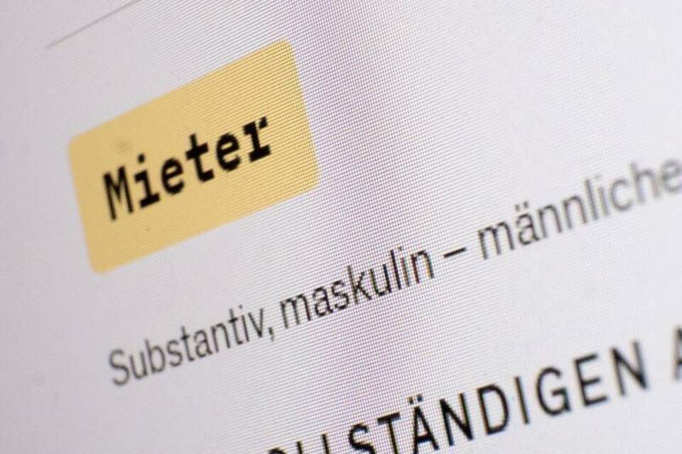 Dudeneintrag «Mieter» Dudeneintrag «Mieter»