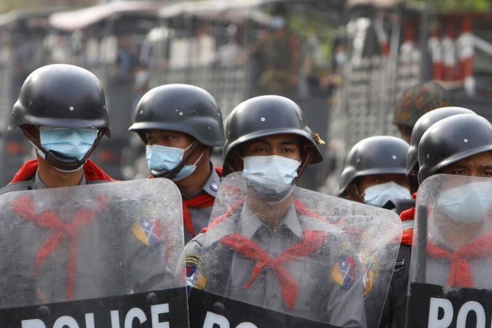 Polizei in Mandalay