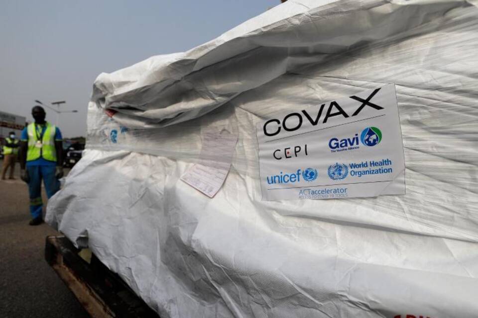 Corona-Impfstoff für Ghana von Covax-Initiative Corona-Impfstoff für Ghana von Covax-Initiative