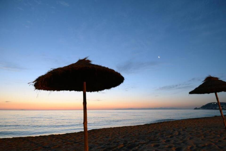 Leerer Strand Leerer Strand