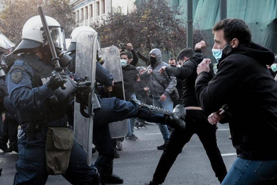 Protest in Griechenland Protest in Griechenland