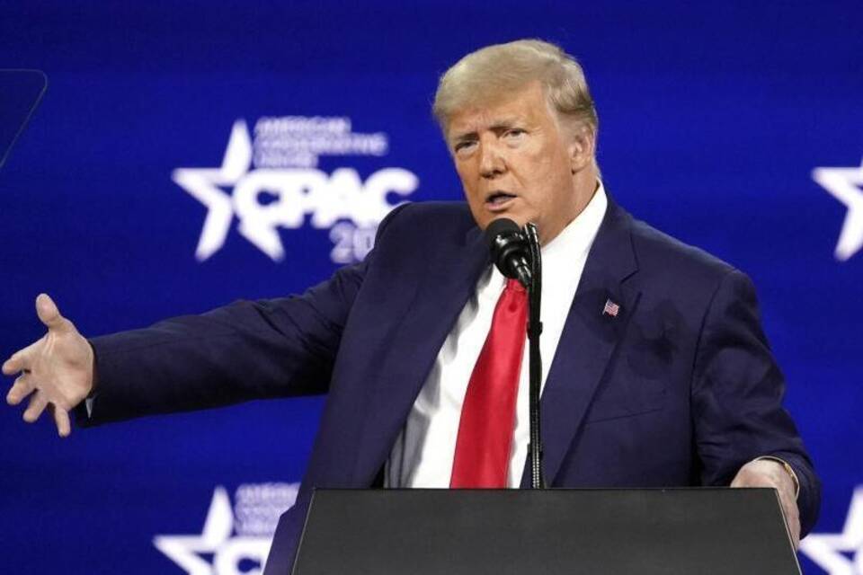 Ehemaliger US-Präsident Trump Ehemaliger US-Präsident Trump