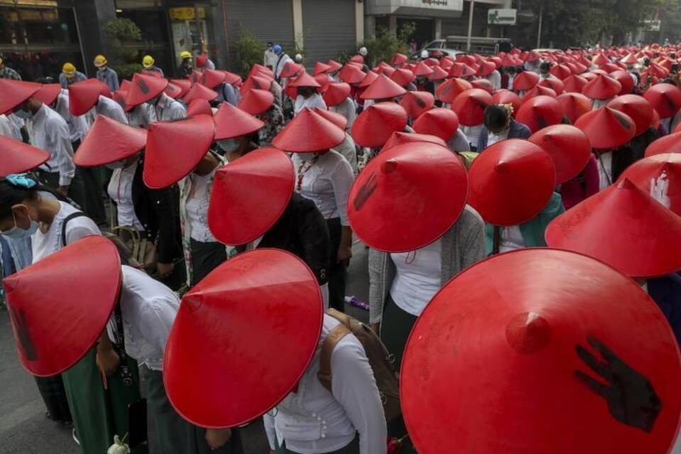 Protest in Myanmar
