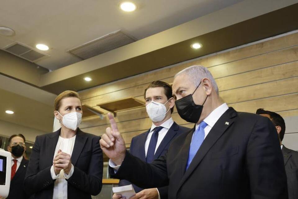 Coronavirus- Kurz und Frederiksen besuchen Israel Coronavirus- Kurz und Frederiksen besuchen Israel