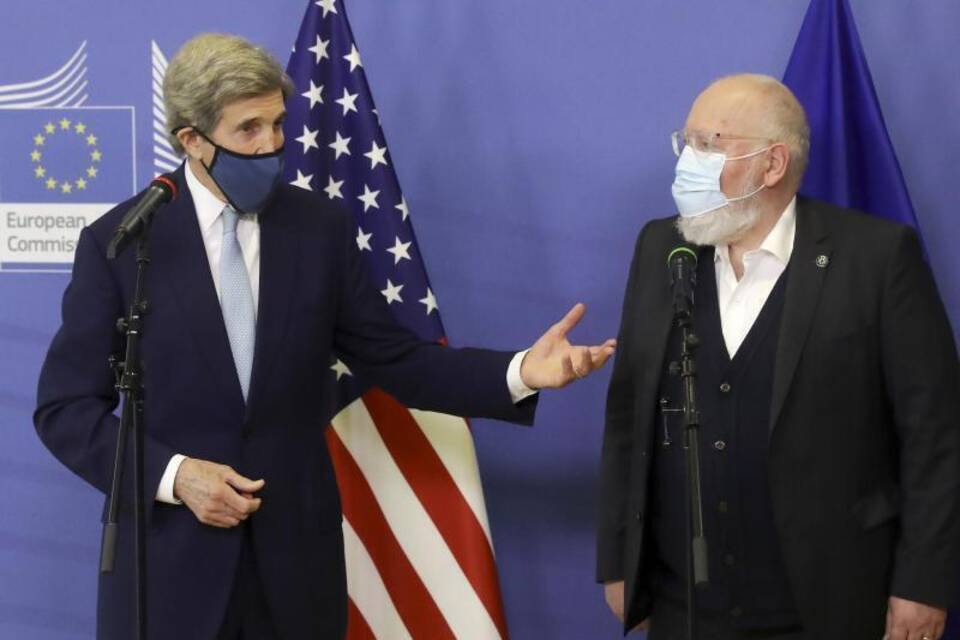 US-Klimabeauftragter Kerry in Brüssel US-Klimabeauftragter Kerry in Brüssel