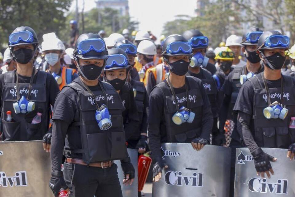 Anti-Coup-Demonstranten