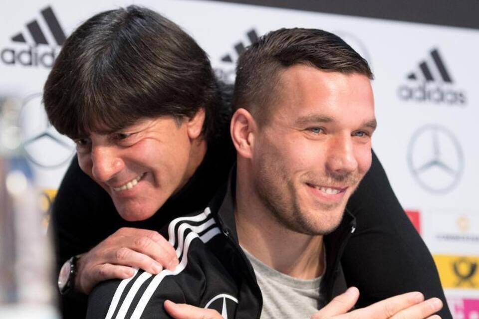 Löw und Podolski