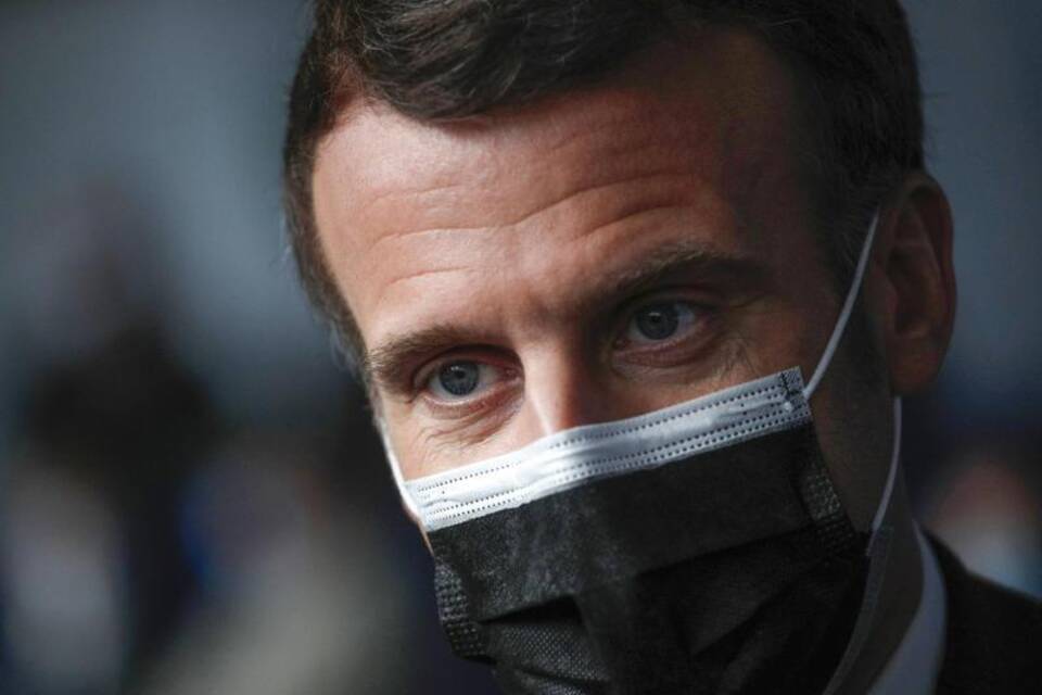 Frankreichs Präsident Macron Frankreichs Präsident Macron