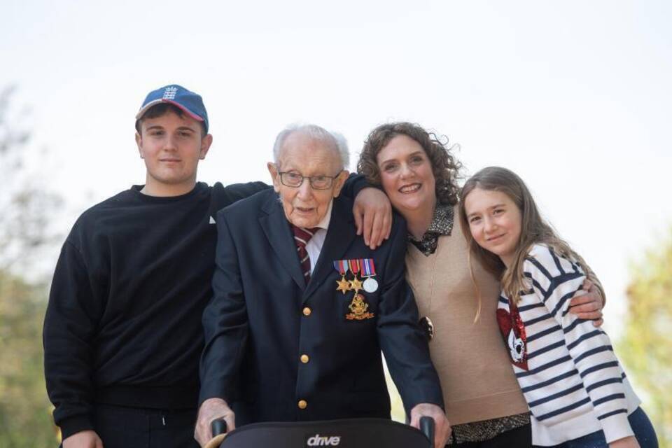 Familie von Captain Tom Familie von Captain Tom