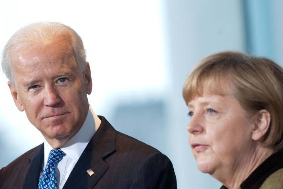 Biden und Merkel