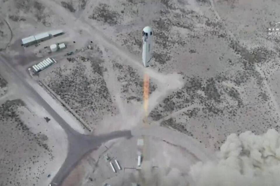 Raumfahrtfirma von Amazon-Gründer Bezos testet erneut Rakete