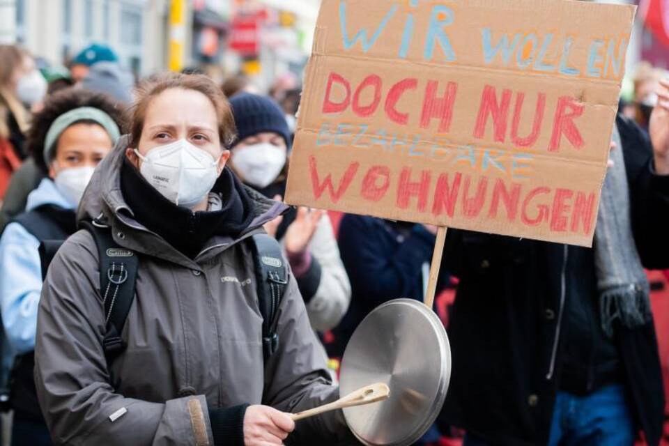 Demonstration gegen BGH-Urteil zum Mietendeckel